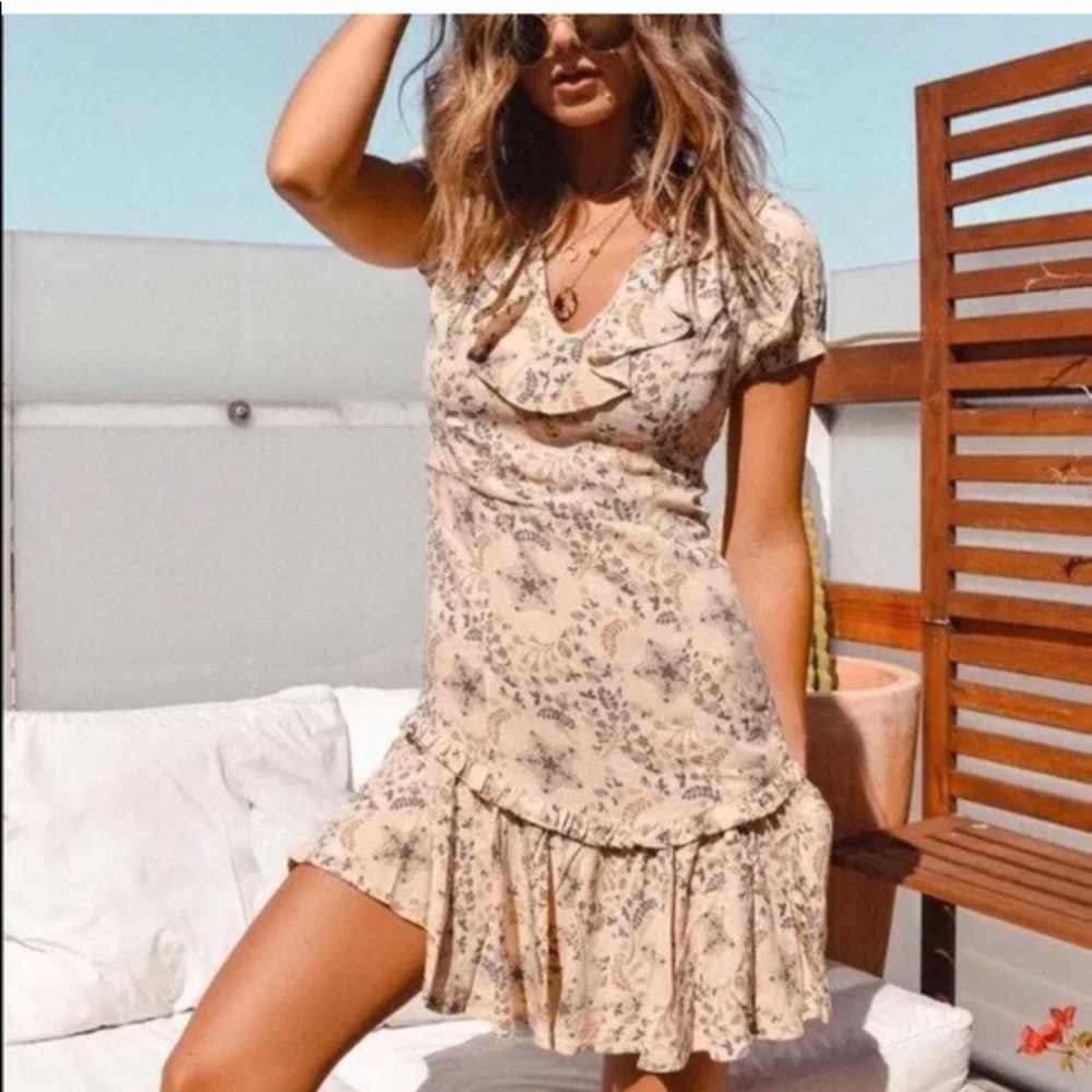 Spell & the Gypsy Collective cream mini dress